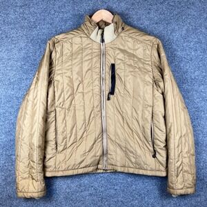 Vintage Polo Ralph Lauren Jacket Mens M* Brown Full Zip Puffer Fleece Military